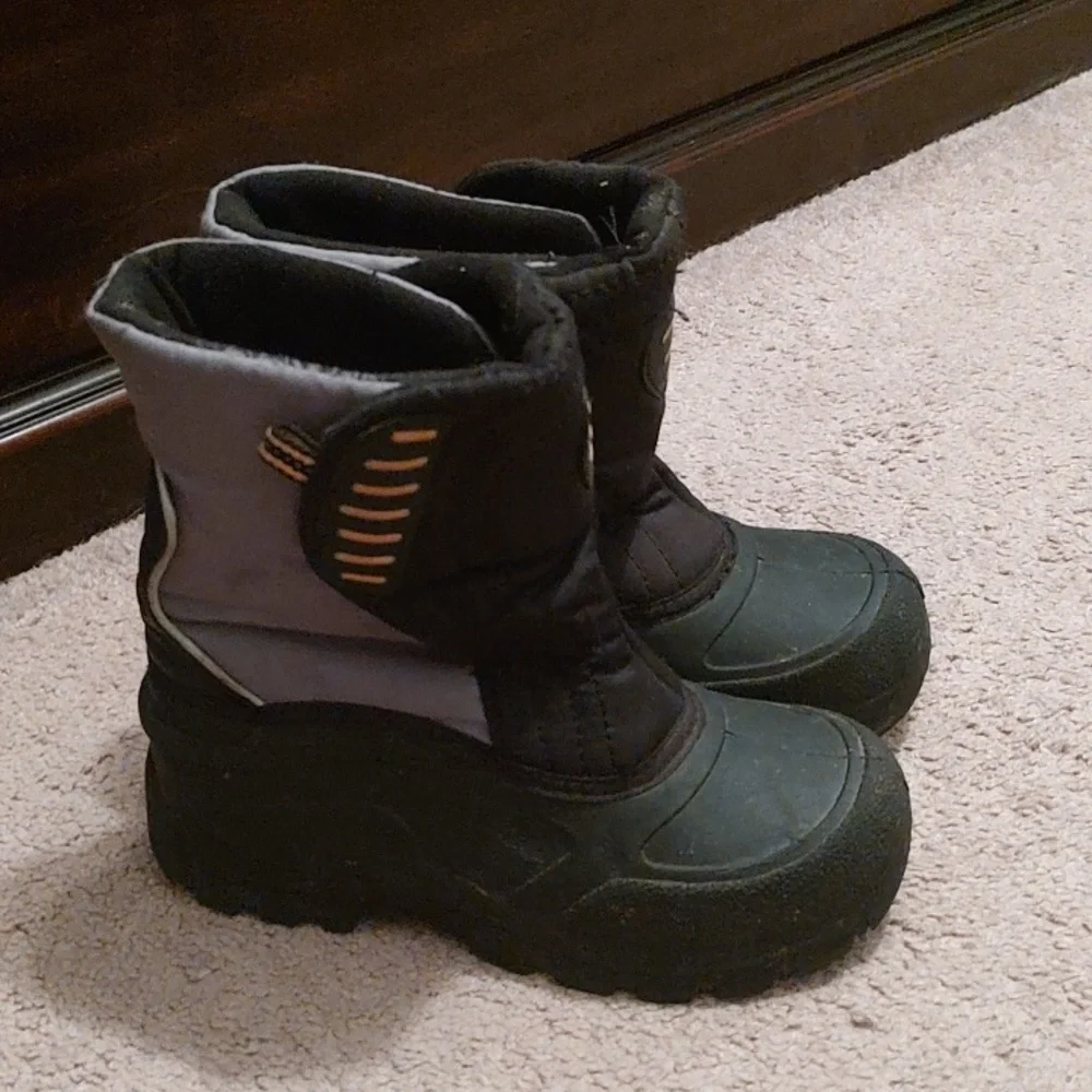Target Black and Gray Kids Snow Boots